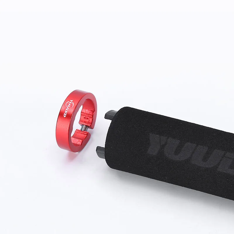 Bicycle handlebar grips Bicycle Grips MTB Sponge Handlebar Grips Aluminum Locking Ring Shock-Absorbing Soft Bike Ultraight Cycling Handlebar Parts