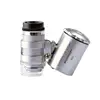 60X Portable Mini Pocket Microscope Handheld Magnifying Glass Loupe UV Light Currency Detector Jeweler Magnifier With LED Light 1
