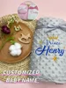 Personalised Newborn Baby Blankets Swaddling Stroller Bed Crib Sleep Cover Blanket Infant Bedding Swaddle Wrap Baby Gift 3