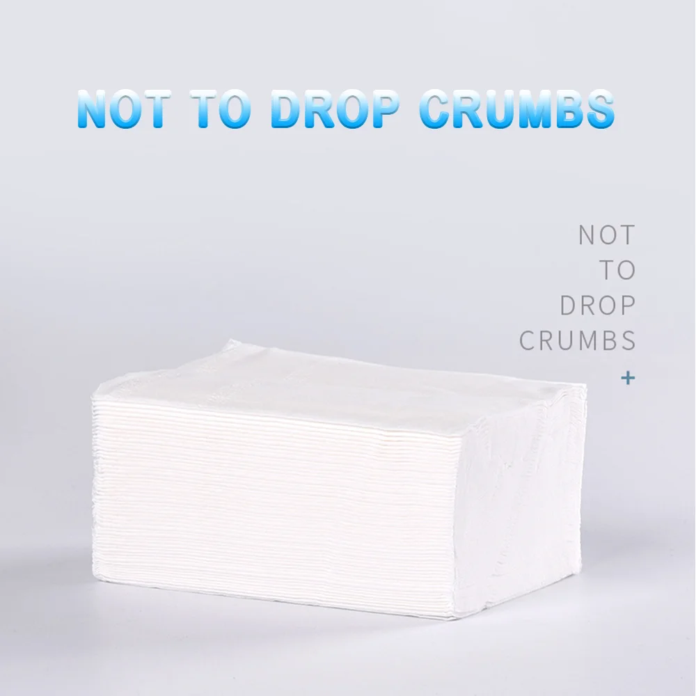 4 Layers 300 Sheets Toilet Paper Disposable Dinner Table Napkins Household Pure Wood Pulp Paper Towel Tissue