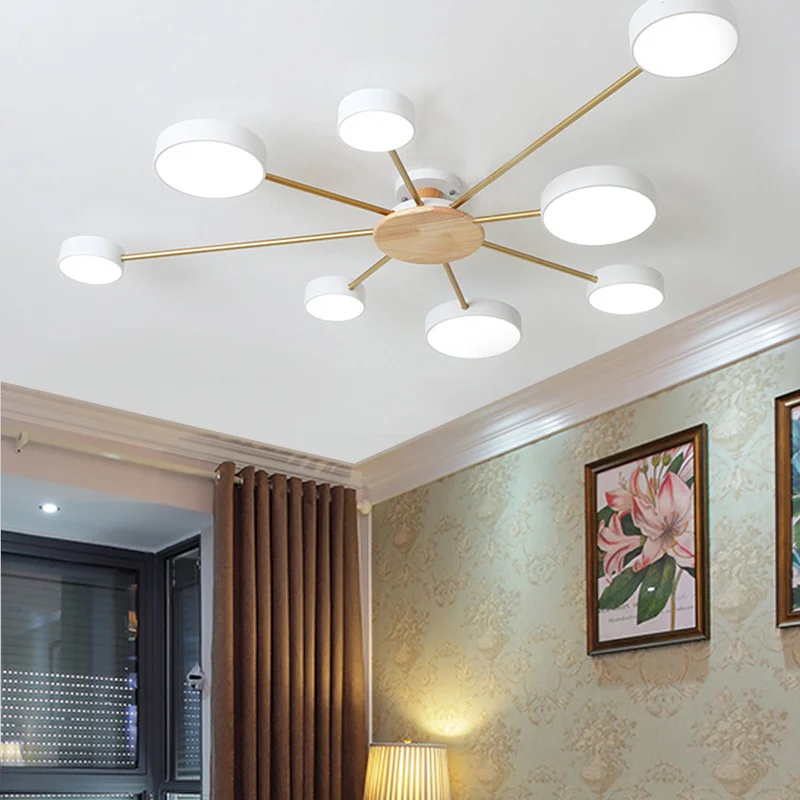 Lampadario A Soffitto Camera Da Letto Illuminazione Per Tronchi Villa Decorazione Per La Casa Lampada Da Soffitto A Led Nordica Lampadario Per Sala Da