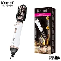 Kemei KM-8020 Adjustable Multifunctional Electric Hair Dryer Curling Comb Temperature Fast Heating Seche Cheveux Professionnel 1