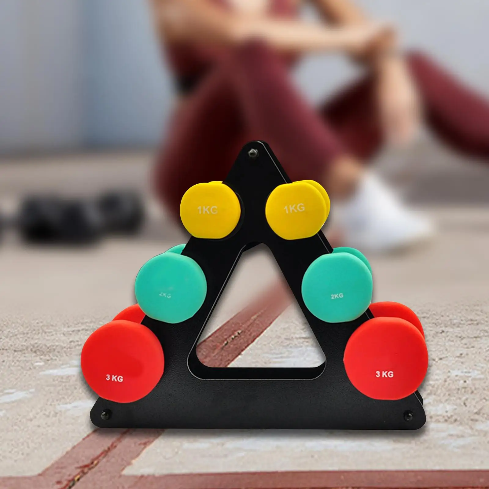 3 Tier Dumbbell Rack Stand Only Weight Rack for Dumbbell Dumbbell Storage Rack for Sports Strengh Training Weightlifting Workout