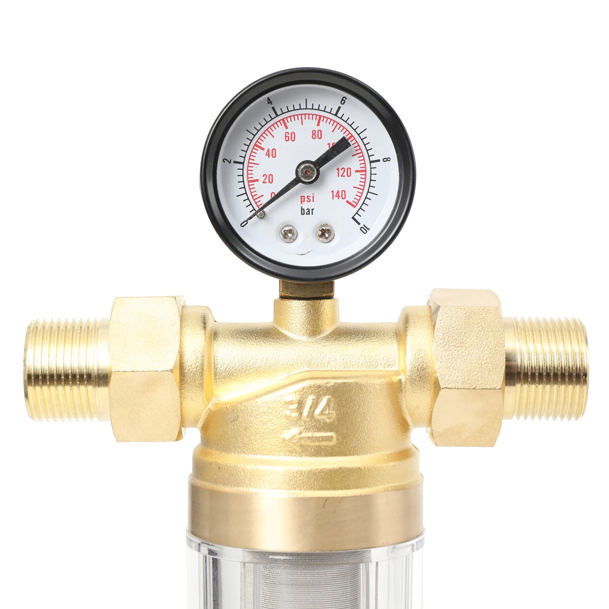 DN20 Spray Gun Air Pressure Regulator Gauge & In-Line Water Trap Air Filter 16 Bar