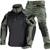 Outdoor Uniform Tactical Suits Wear Resistant T-Shirt Pants Men Clothes Outfit Combat Shirts Airsoft Paintball Mens Army Set 1