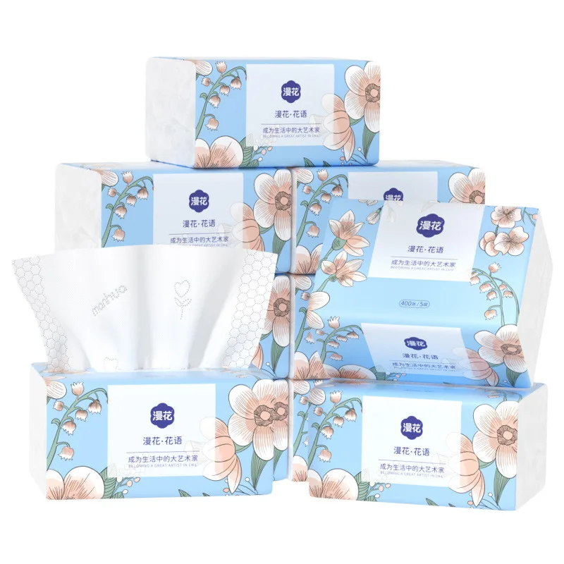 Drawing Paper Household Toilet Paper Affordable Pack Napkins Thickened 5 Layers of Towels Napkins Facial Tissues
