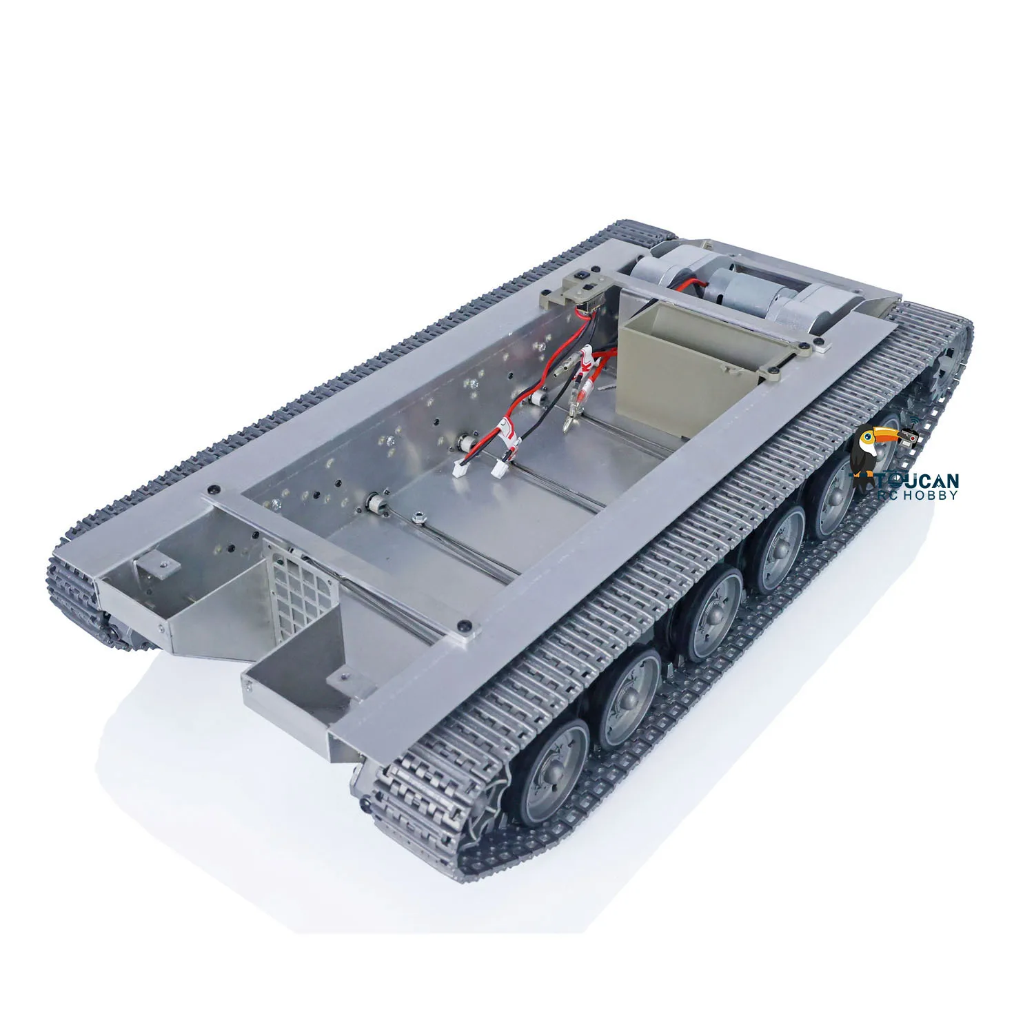 Metal Chassis Tracks Wheels With Sealed Gearbox Sprock Idles for 1/16 Heng Long 3958 RC Battle Tanks IDF Merkava MK IV TH22665 6