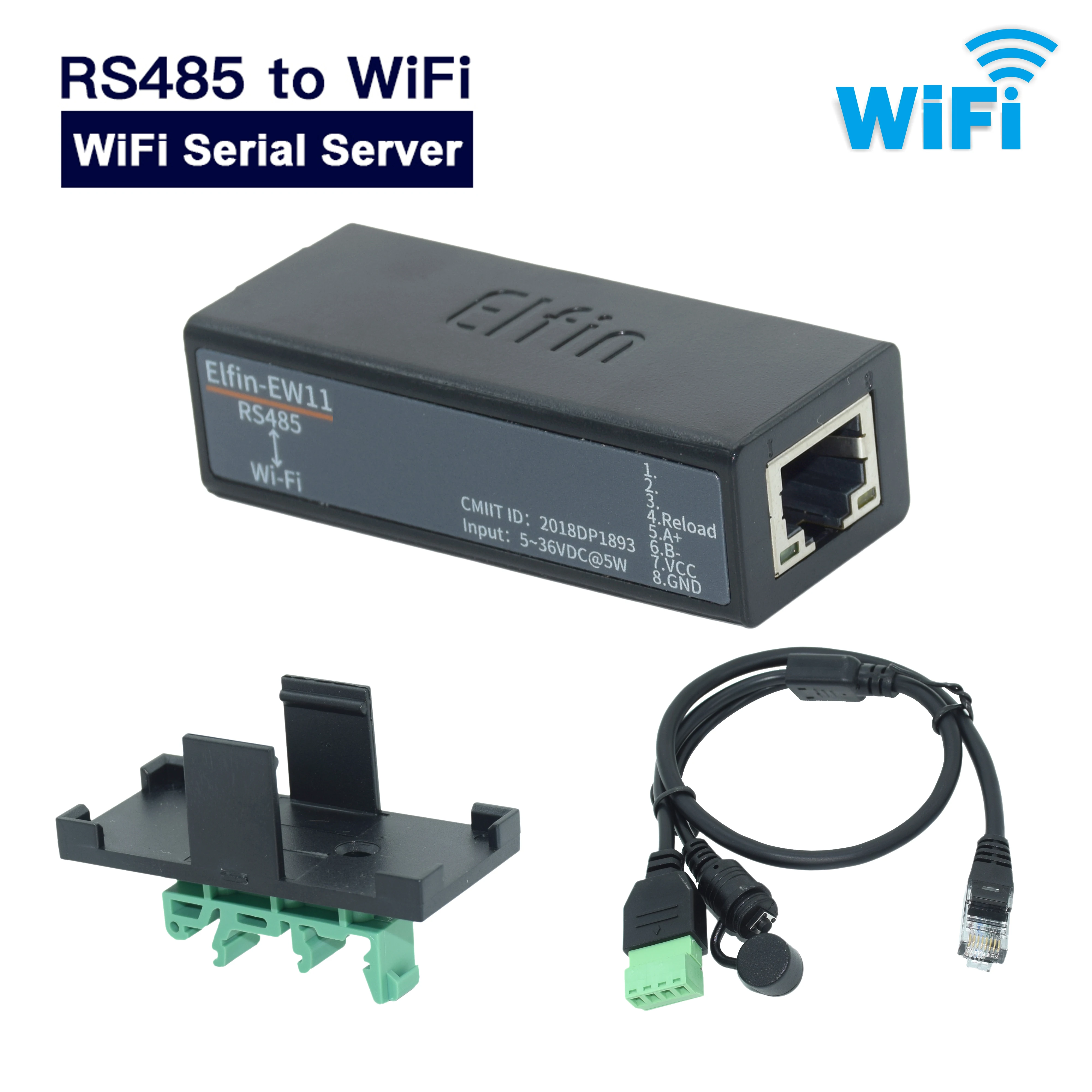 รูปสินค้า แปลงสัญญาณ ModbusTCP RS485 WIFI พร้อม Web Server