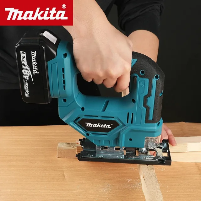 Makita DJV182Z sans brosse 18V 340W scie sauteuse électrique avec lame de scie poignée de baril sans fil scie sauteuse sans batterie DJV182 1