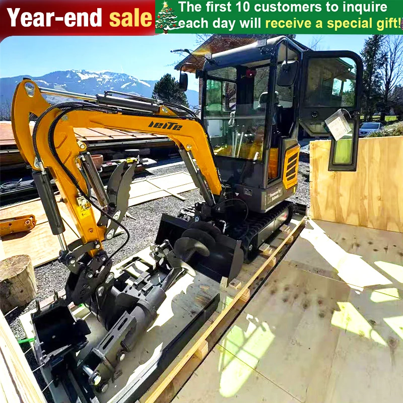 Agricultural 1.8 Ton Mini Excavator 360° Rotation Kubota Engine Mini Digger 1 ton 2 ton Customized EURO 5 Small Excavator price