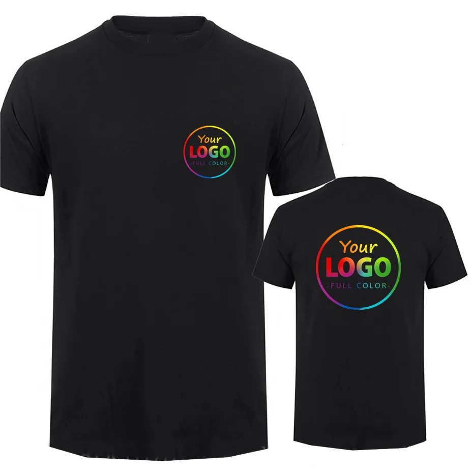 Personalized Cotton T-Shirt with Custom Photo and Text Design