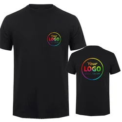 Personalized Cotton T - Shirt with Custom Photo and Text Design - XXXL (Black)
