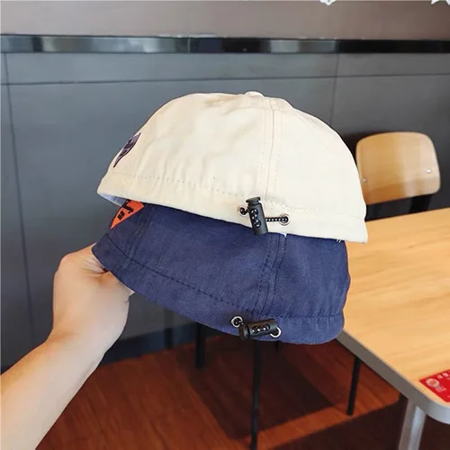 한국 인스타그램 어린이 야구 모자, 소년 소녀, 태양 모자, 봄 여름 패션 문자 캐주얼 유아 피크 캡 4