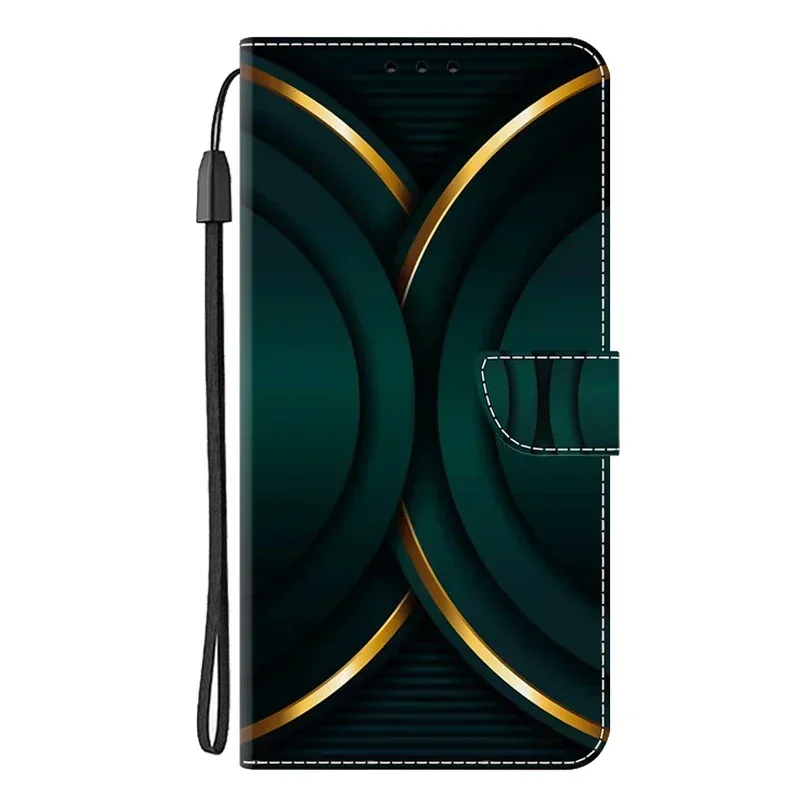 Elegant Leather Flip Wallet Phone Case with Magnetic Stand - Cute Design