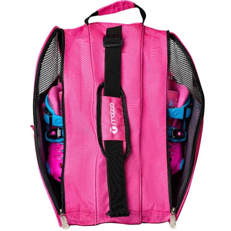 3 Layers Breathable Kids Roller Skates Backpack Inline Skate Ice Skating Single Shoulder Storage Handbag For Children