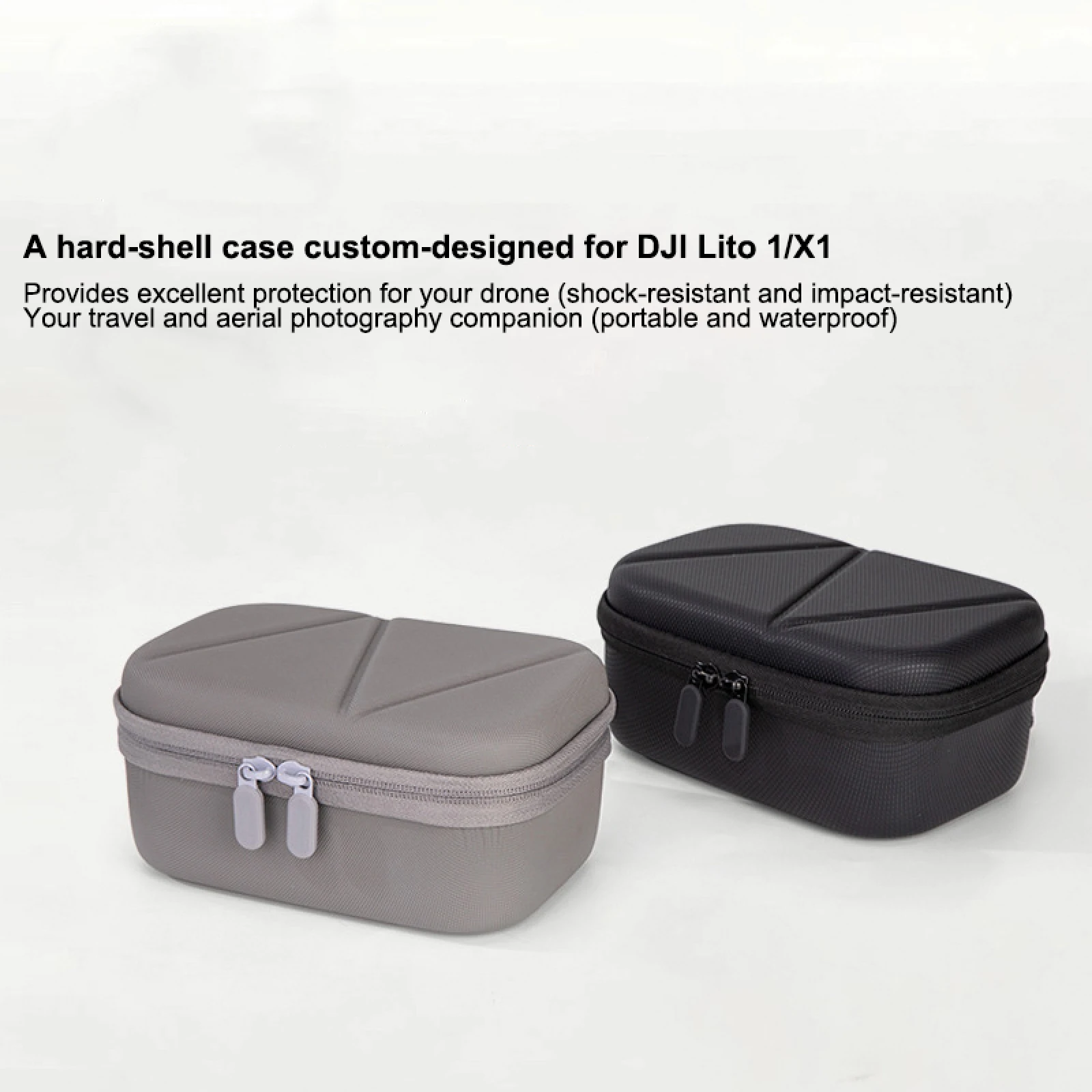 DJI Lito 1 / X1용 휴대용 케이스, 하드 쉘 PU 방수 보관 가방 끈이 있는 휴대용 여행용 보호 커버