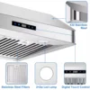 Tieasy 30 inch 600CFM Under Cabinet 3-Speed Touch Control Vent Range Hood USUC702B 4