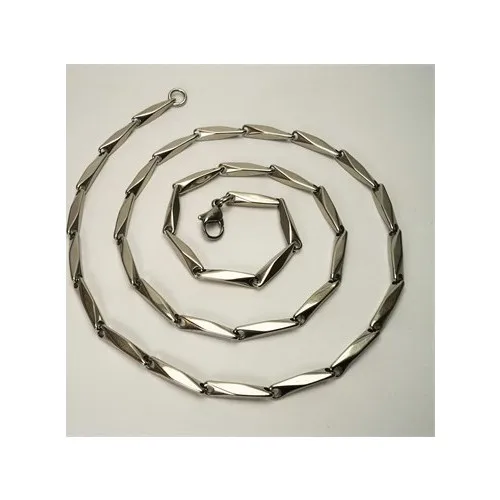 Ottoman Silver Steel Men 'S Necklace Chain Thin Polite Women Unisex Model Stylish Fashion Showy Gift