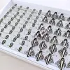 Wholesale 20pcs/lot Gothic Vintage Coffin Egyptian Mummy Ring Retro Cross Metal Punk Rings 3