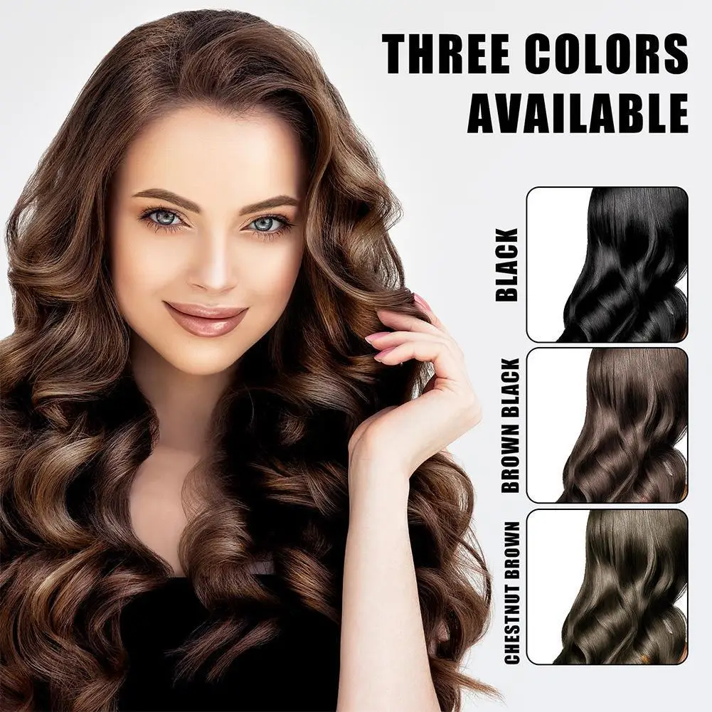 80ml Black Fruit Hair Dye Cream Plant Extract Hair Dye Essence With Comb Hair Dye Shampoo Botanical Bubble Hair Dye Hair Beauty