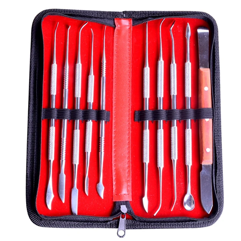 wall mounted woodworking bench 10Pcs Stainless Steel Carving Tools, Wax Carving Tools,With Storage Bag, Carving Set, Portable And Easy To Clean wood work bench