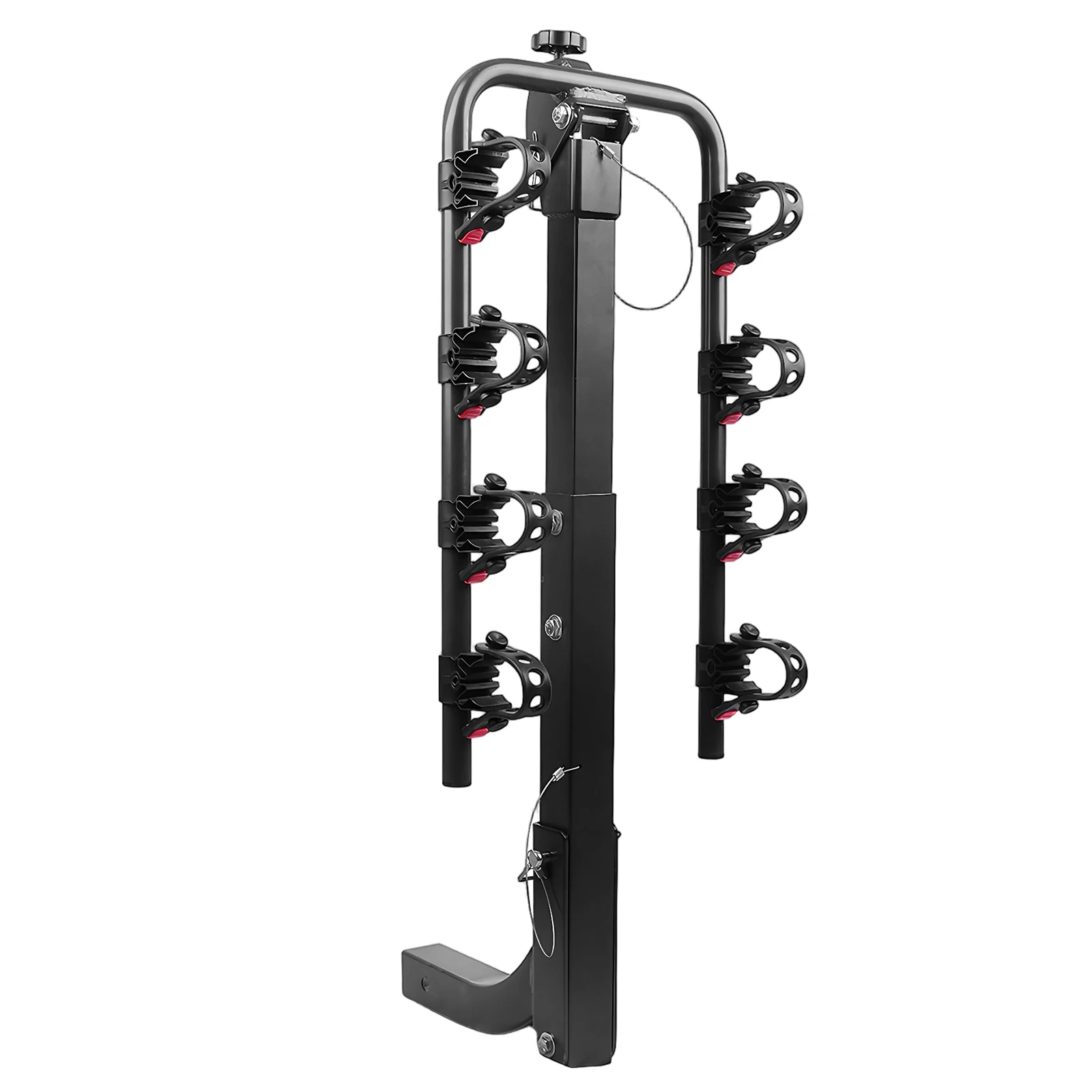 Hitch Mount Bicycle Rack Carrier Foldable Bike Carrier Rack 4-Bike Rack for Cars Trucks SUVs Minivans