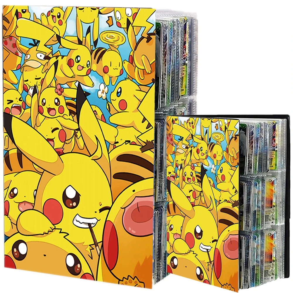 432/540pcs Pokemon Cards Album Book 9 Pocket Pokmon Pikachu Card Holder  Binder Anime Game VMAX GX EX Collection Folder Kid Toys| | - AliExpress