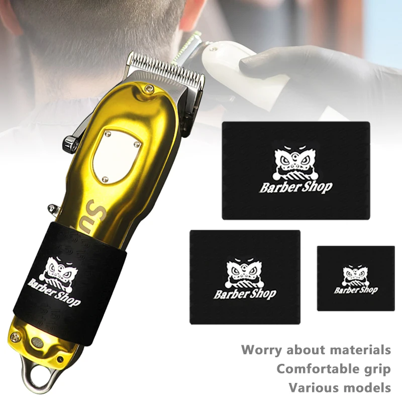

3 Types Hair Clipper Grip Non-Slip Bands Sleeve Barber Hair Trimmer Rubber Protective Cover Holder Tools