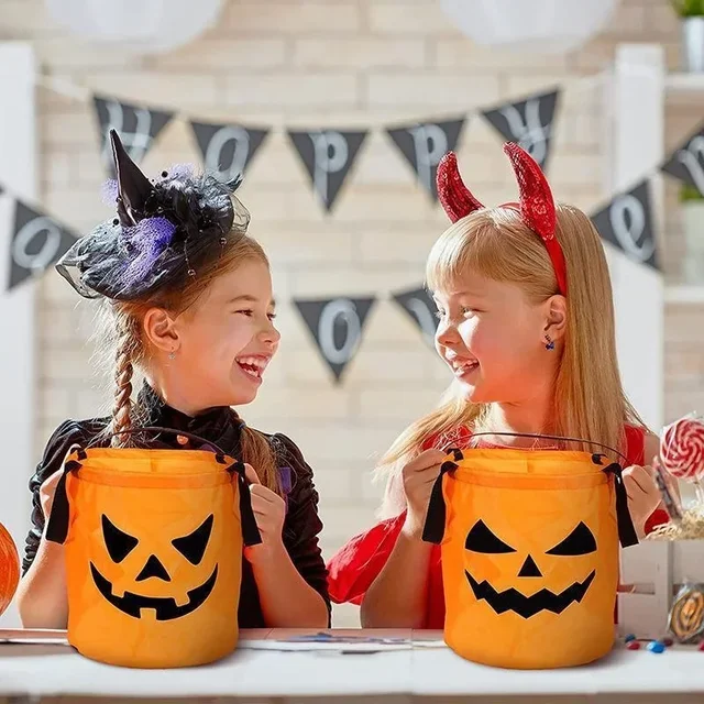 LED Pumpkin Candy Bucket 4