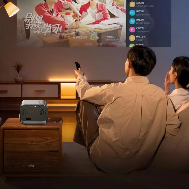 글로벌 에디션 자동 초점 안드로이드 PTZ 프로젝터, 홈 스마트 휴대용 홈 시어터 프로젝터, 4K