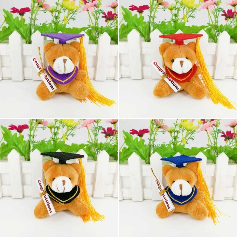 

Bear Plush Keychain Stuffed Animal Keyring Decorative Toy for Backpack