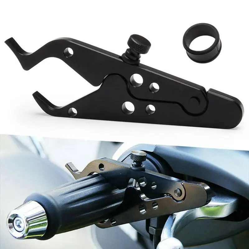 Motorcycle Cruise Control Universal Brake Lever Locks Throttle Lock Aluminum Alloy Cruise Control Handlebar Lock For Motorcycles throttle lever assembly 19mm handlebar universal fits for lawnmower rammer rotovator lawn mower replacement accessory 90 60mm