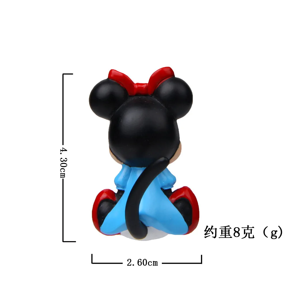 16 tipos de figuras de acción de animales en miniatura de dibujos animados de Winnie The Pooh y Stitch, imán para el refrigerador, funda para teléfono, material para paisajismo, juguetes