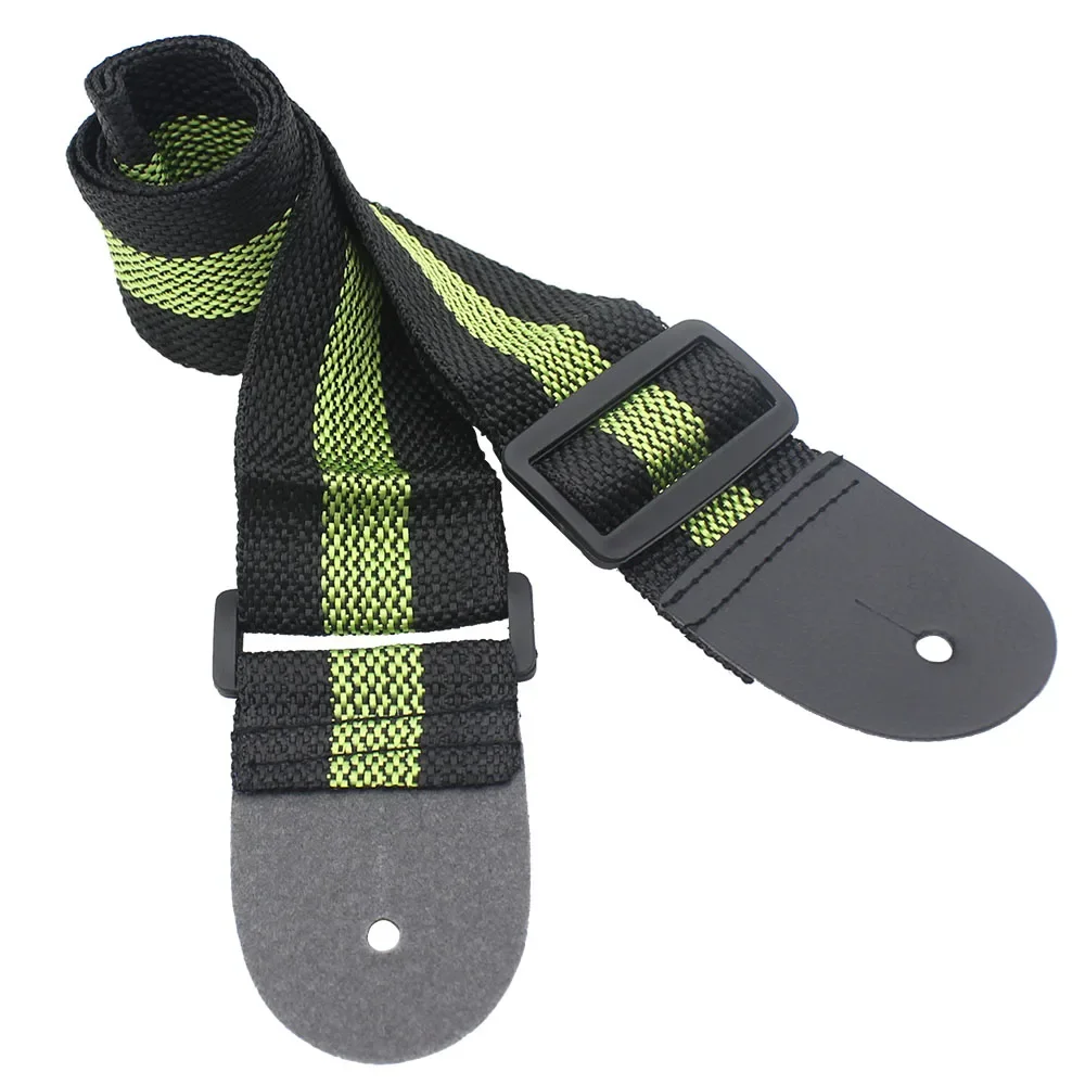 Adjustable Ethnic Style Embroidered Guitar Strap - Premium Polyester and Cotton Blend