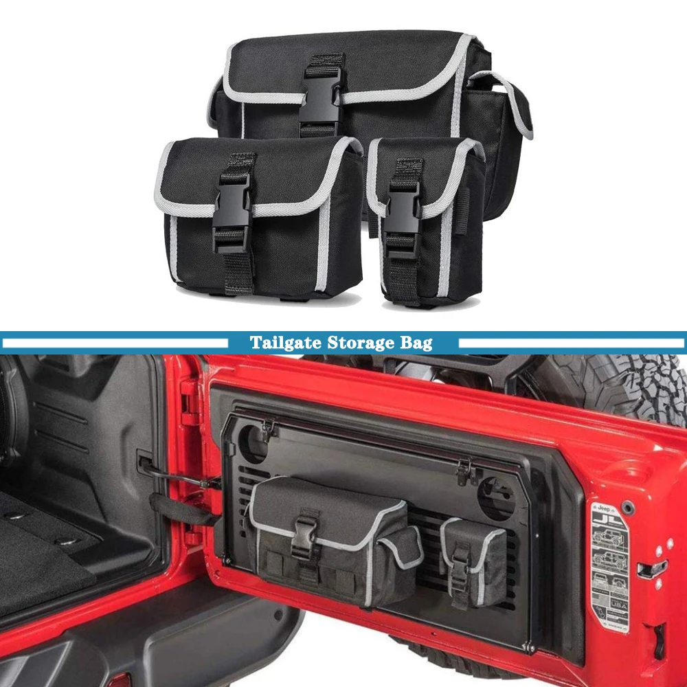 Borsa portaoggetti per auto Porta portellone posteriore Sedile Organizer per Jeep Wrangler TJ JK JL Gladiator JT Rubicon 1997-2023 Accessori interni  34