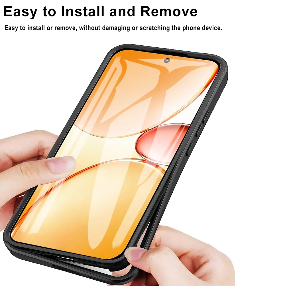 Stylish 360° Full-Wrap Silicone Shockproof Case with Screen Protector