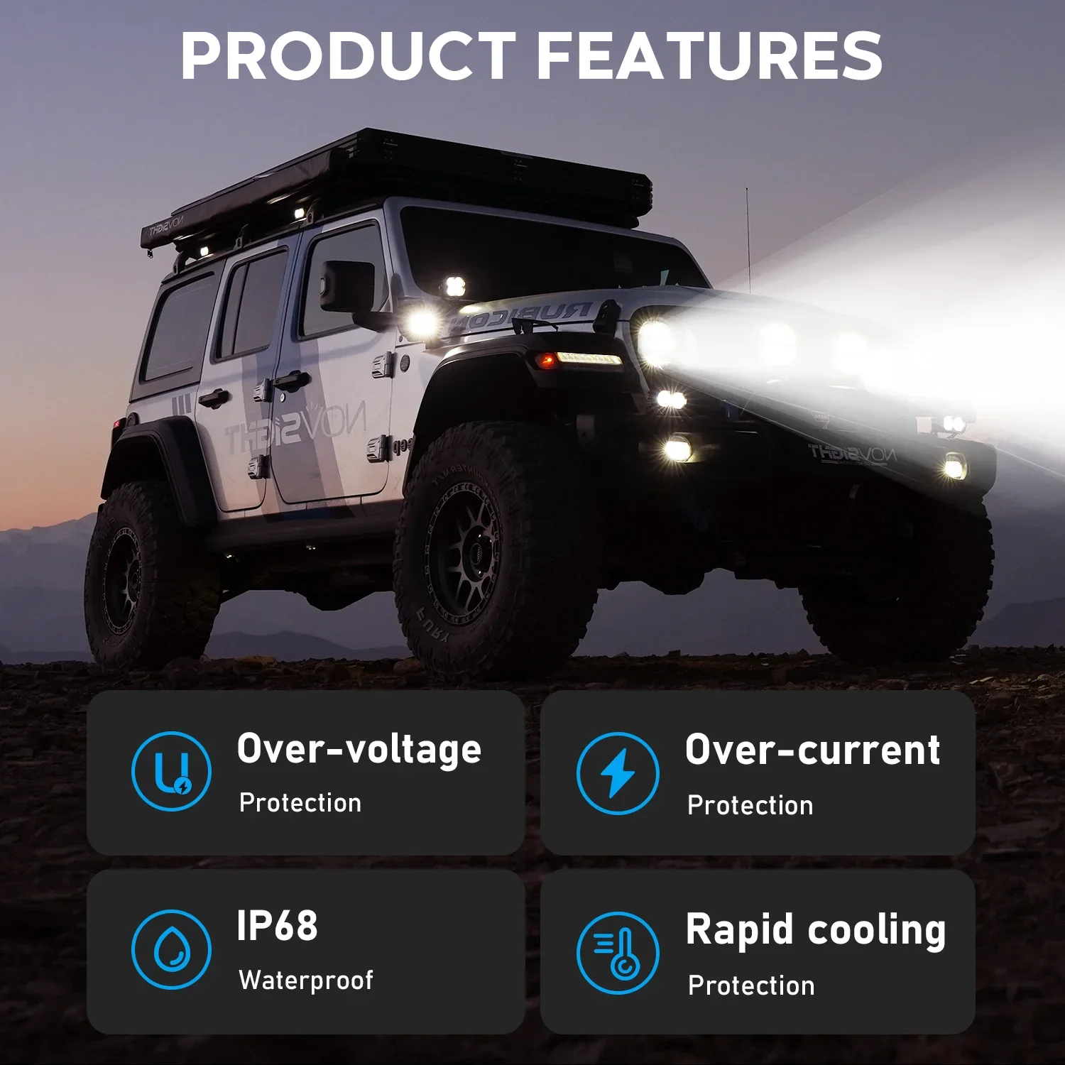 كشافات ليد 3 بوصة 24 واط عدد 2