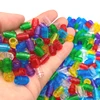 Transparent Brick 1x1 Round with Open Stud Colorful Building Block MOC Parts Toys For Children Compatible 3062/30068 100pcs/Lot 4