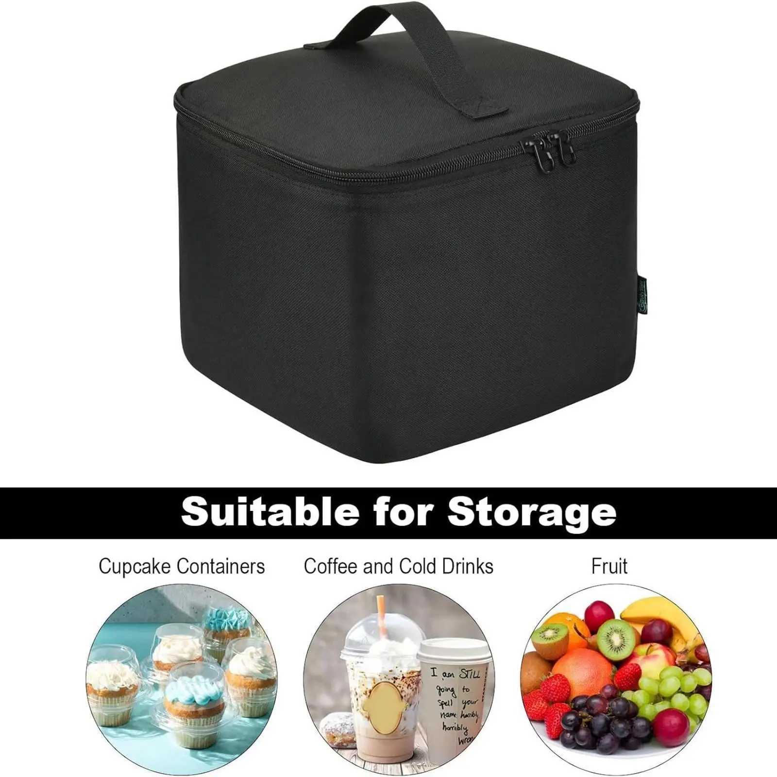 Cooler Bag Thermal Drink Pouch Foods Carrier Insulated Reusable Grocery Shopping Picnic Bag for Daily Life Takeout Hiking