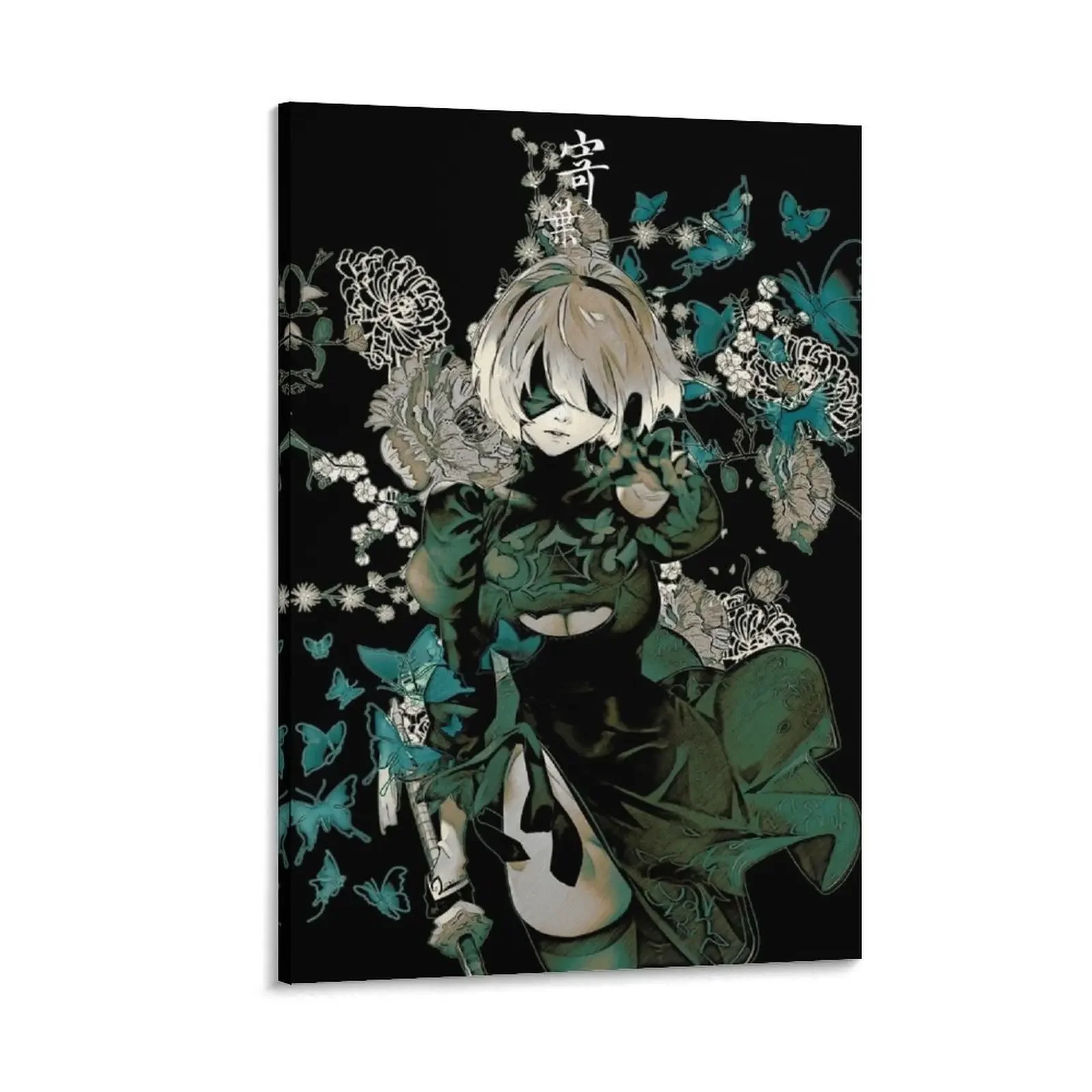 

Butterflies and garden Canvas Painting Decor for room wall frame for living room decorative wall canvases office decoration