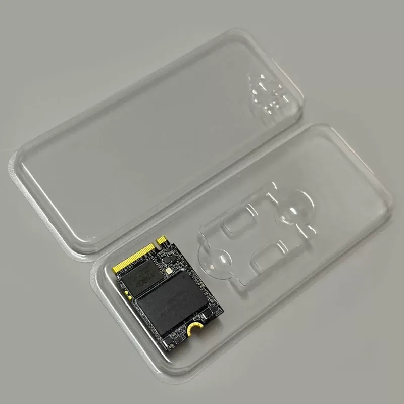 50개입 NVMe 2230 하드 드라이브 포장 상자 M.2 솔리드 스테이트 SSD 투명 PET 블리스터 블리스터 중성 공장 직판