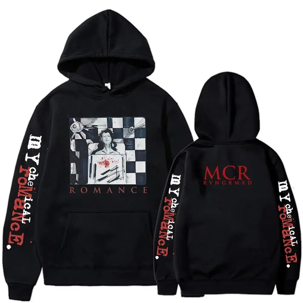 The Black Parade Punk Gothic Vintage Sweatshirt Band My Chemical Romance MCR Hoodies Herren Damen Übergroße Pullover Streetwear