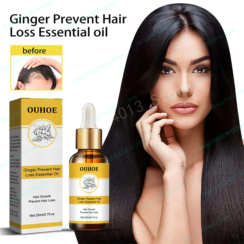 Description Picture 2 of item7 Days Fast Hair Growth Ginger Growth Hair Oil Treatment Anti Hair Loss Men Women Scalp Treatment Serum Products Beauty Health