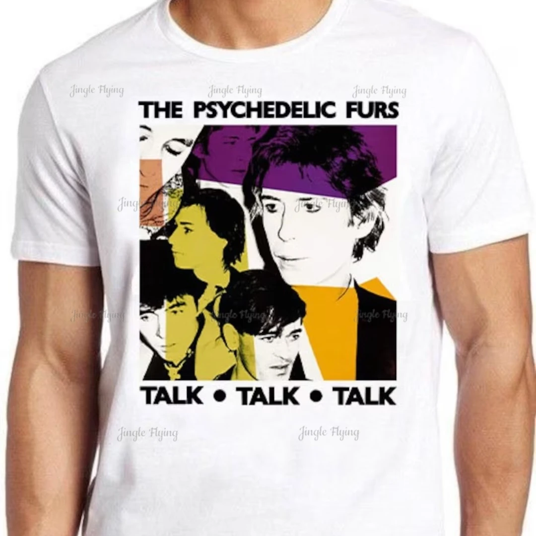 La Maglietta Delle Pellicce Psichedeliche B3218 Talk Talk Talk Punk Rock Retro Top T-Shirt