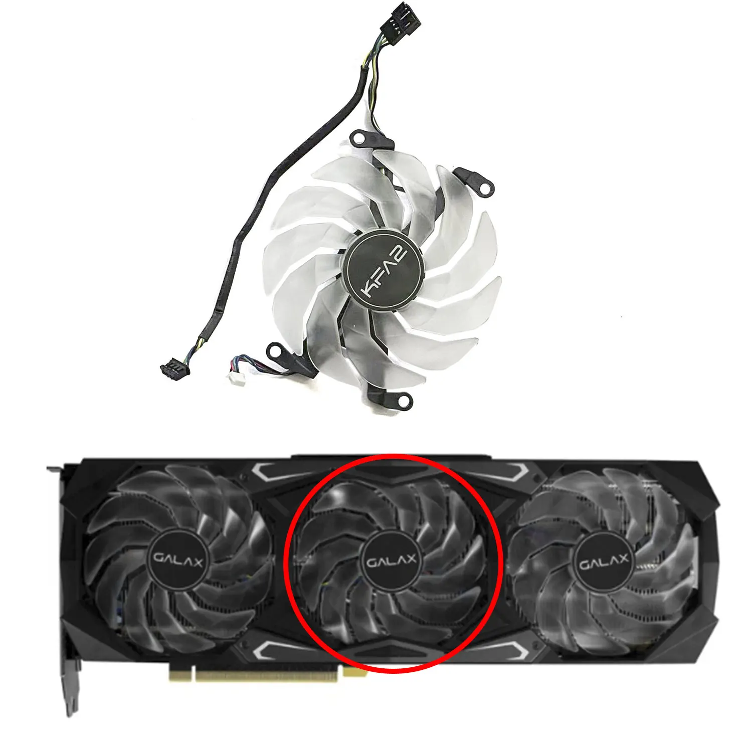 placa gráfica, Xingyao, novo, original, 4Pin, 89mm, RTX3080, 3080TI, 3090
