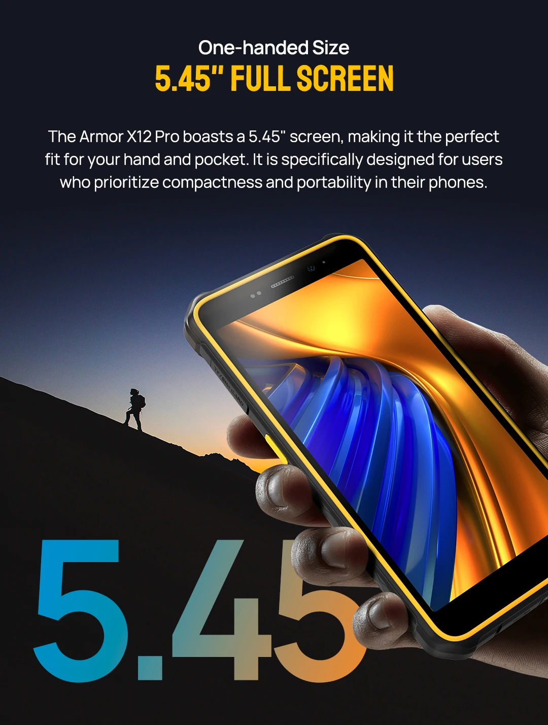 Ulefone Armor X12 Pro,Android 13 ,Up to 8GB+64GB ,4860mAh,13MP 5.45"4G NFC, Global Version,Dual 4G VoLTE,3-Card Slot