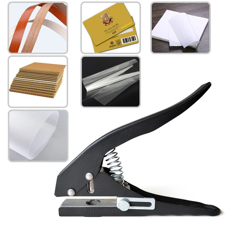 Paper Punch Hole Punching Tools Circle Hole Punch 8mm 10mm 12mm 15mm Circle Hole Punch Paper Punch Hand-held Round Single Hole for ID Cards PVC Cards Photos edge banding