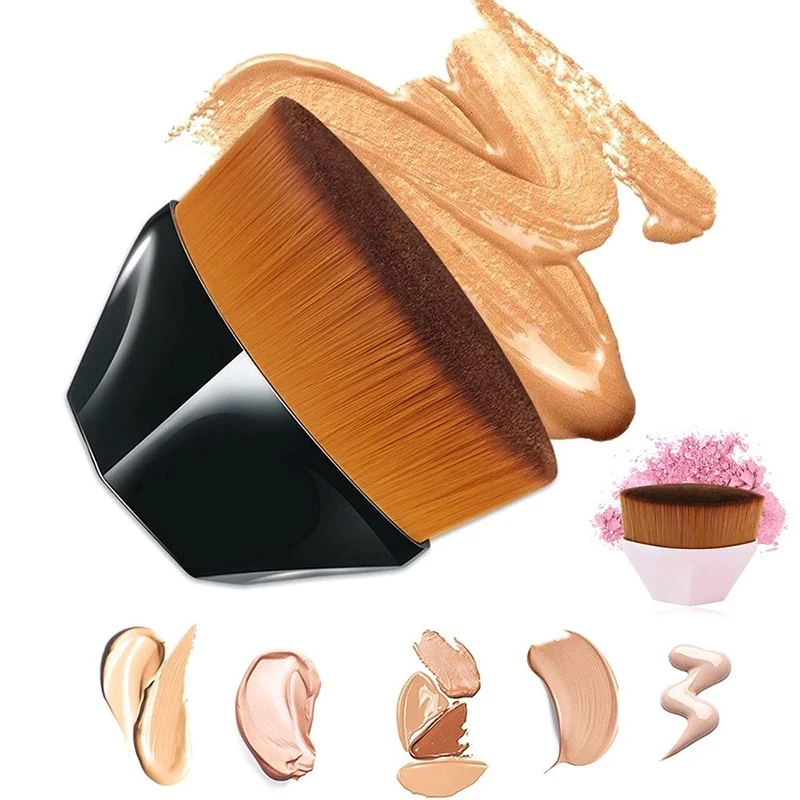 Hexagonal Makeup Brush Magic Makeup Flawless Foundation Brush Set Cosmetic Portable Professional Foundation Brush