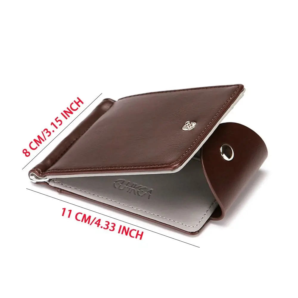 Vintage Slim Wallets Clutch Bags ID Card Holder Bifold Money Clip Men Wallet Short Leather Purses