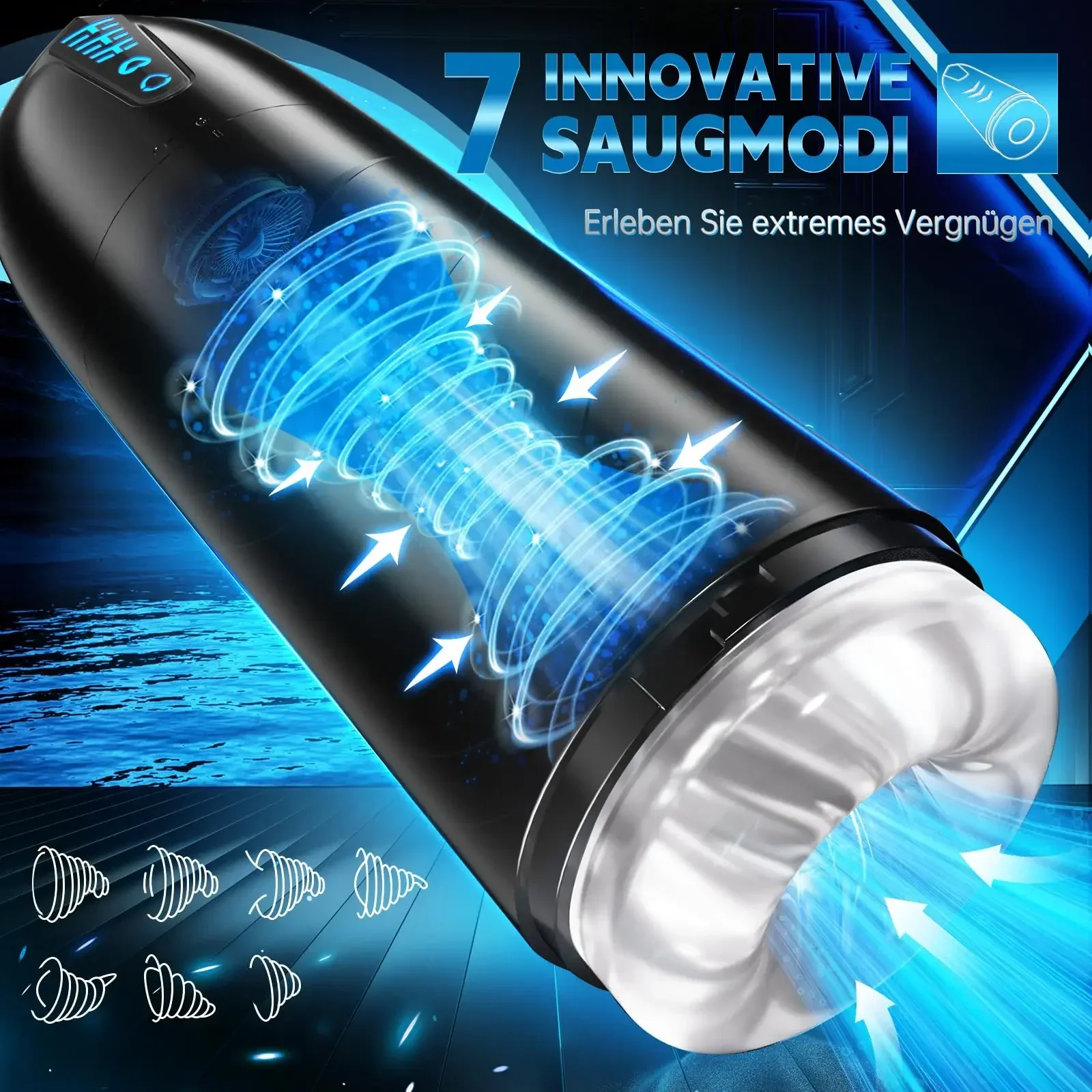 Automatic Sucking Male Mastubator Blowjob Vibration Masturbation Cup 3D Realistc Vagina Pocket Pussy Adult Sex Toys for Man